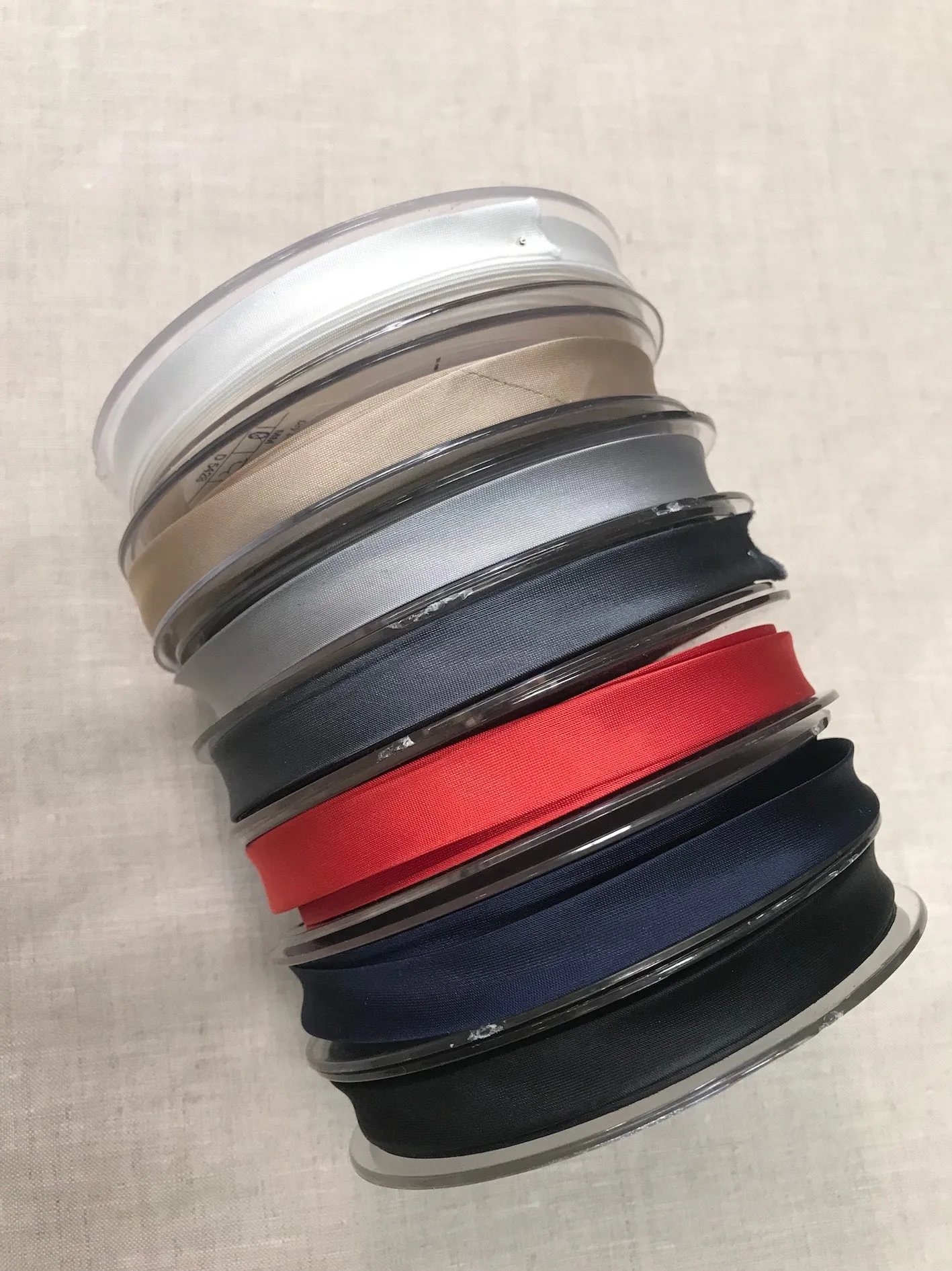 Navy 15mm Satin Bias Binding