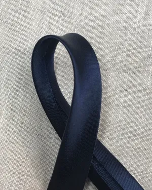 Navy 15mm Satin Bias Binding