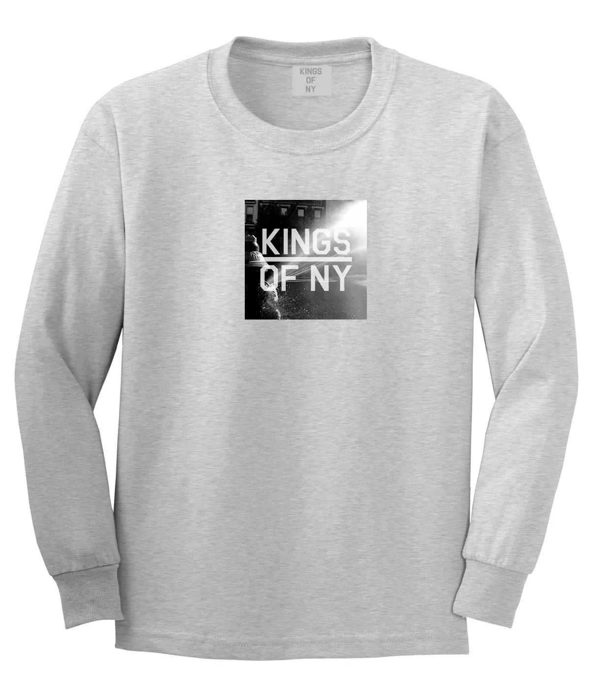 NYC Fire Hydrant Pump Summer Mens Long Sleeve T-Shirt