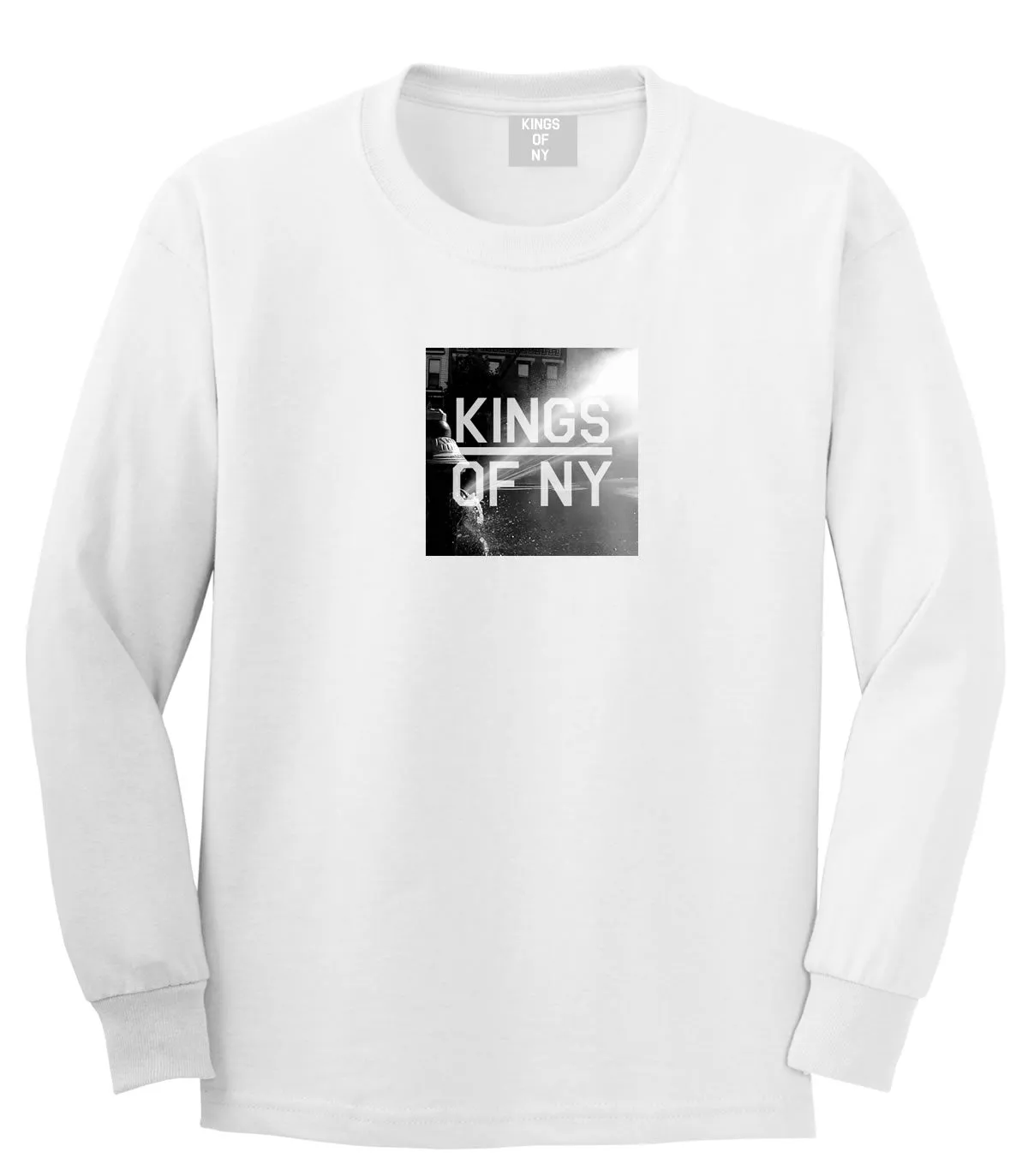 NYC Fire Hydrant Pump Summer Mens Long Sleeve T-Shirt