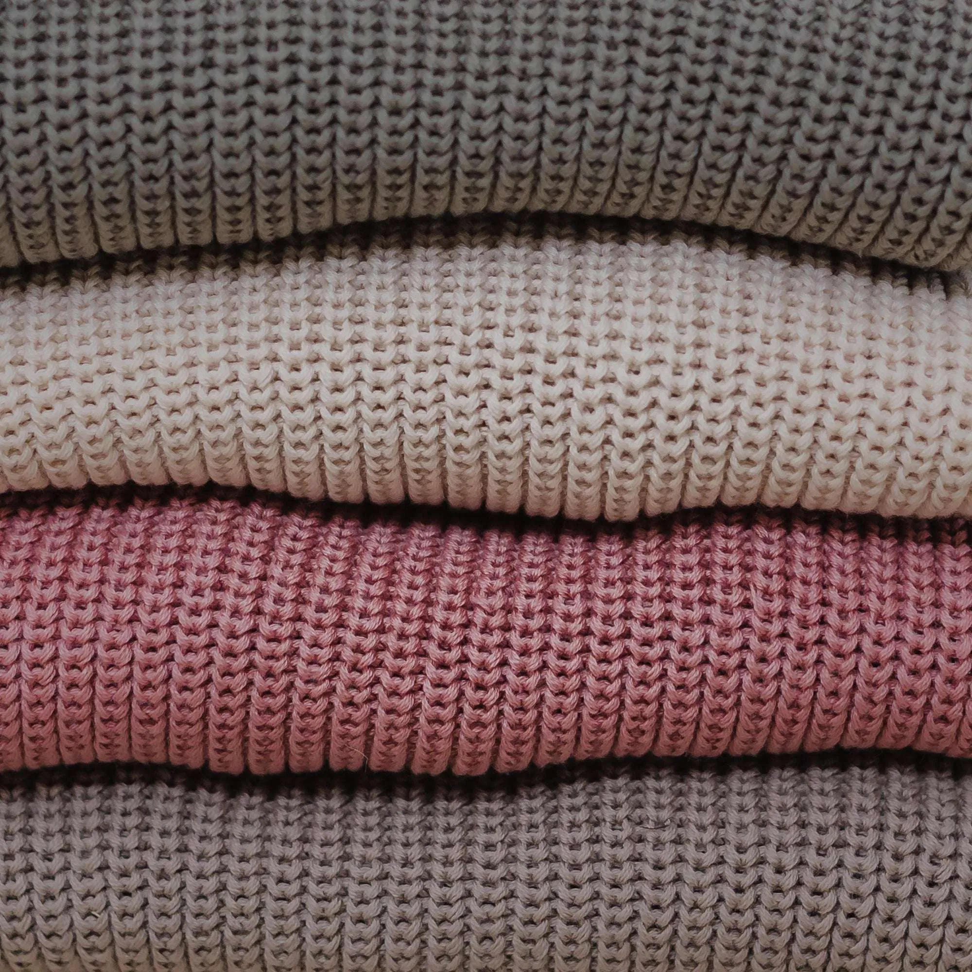 Organic Oversize Knit Pulli - Dusty Rose