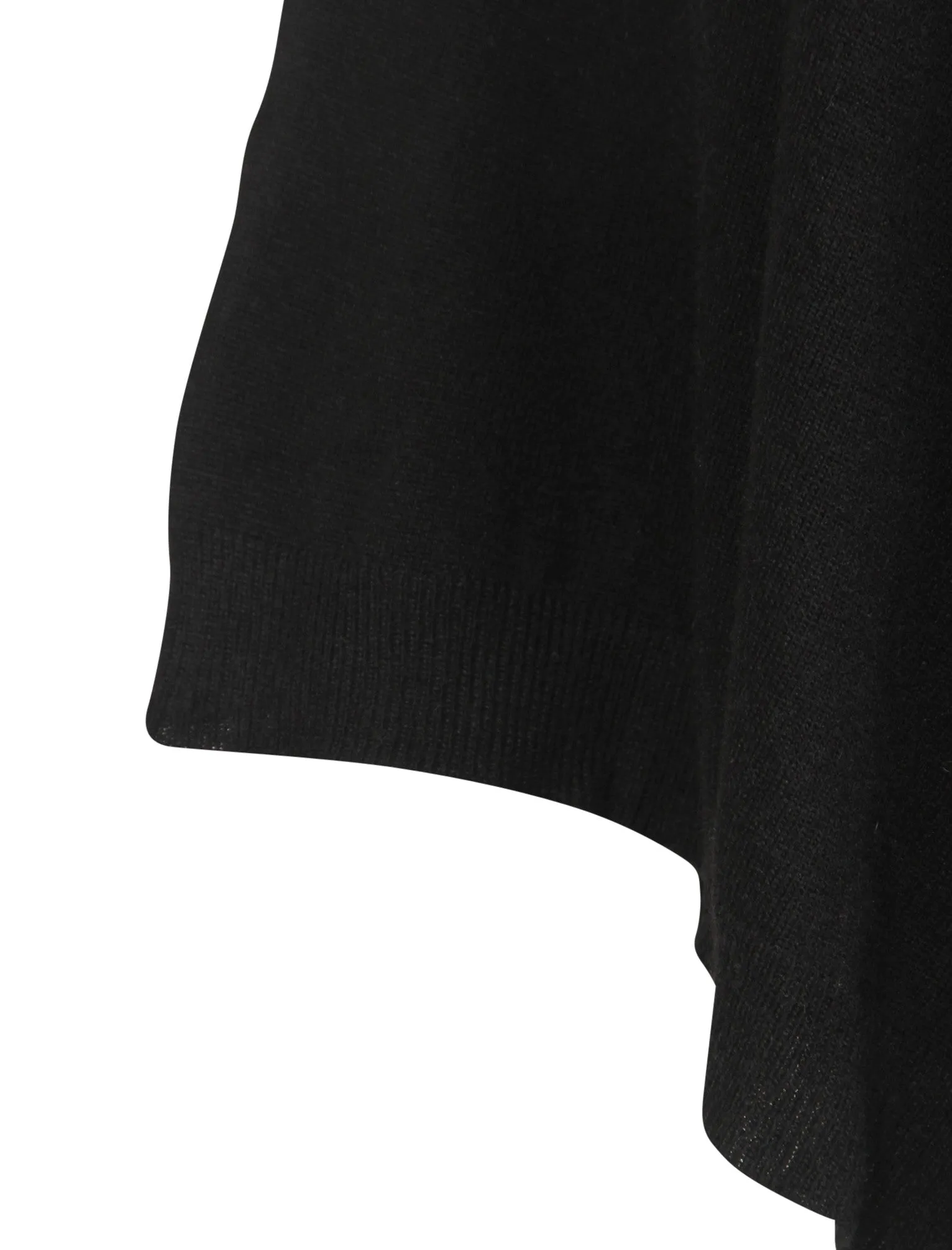 Picasso Soft Poncho with Collar in Black - Amara Reya