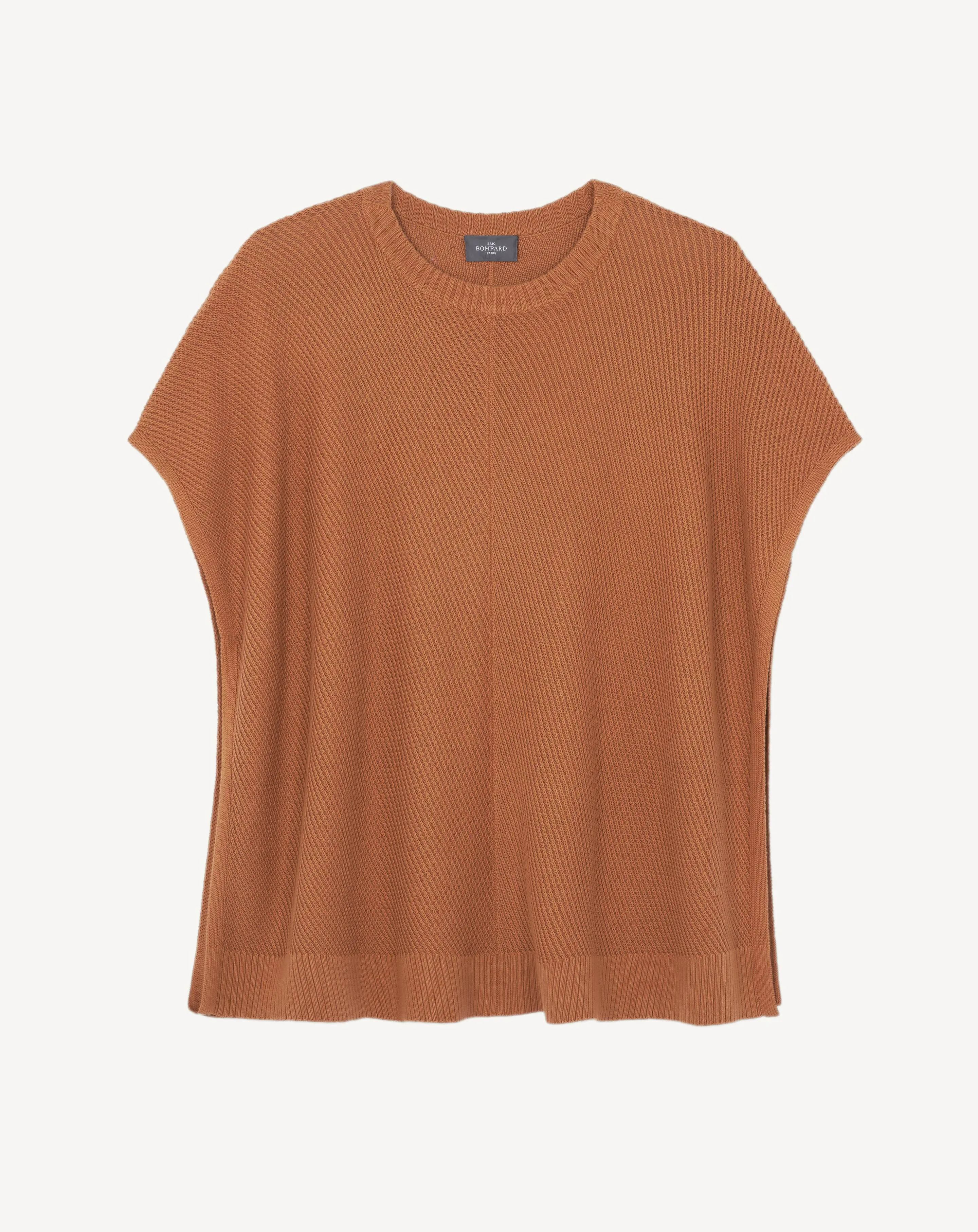 Poncho à côtes