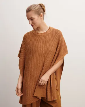 Poncho à côtes