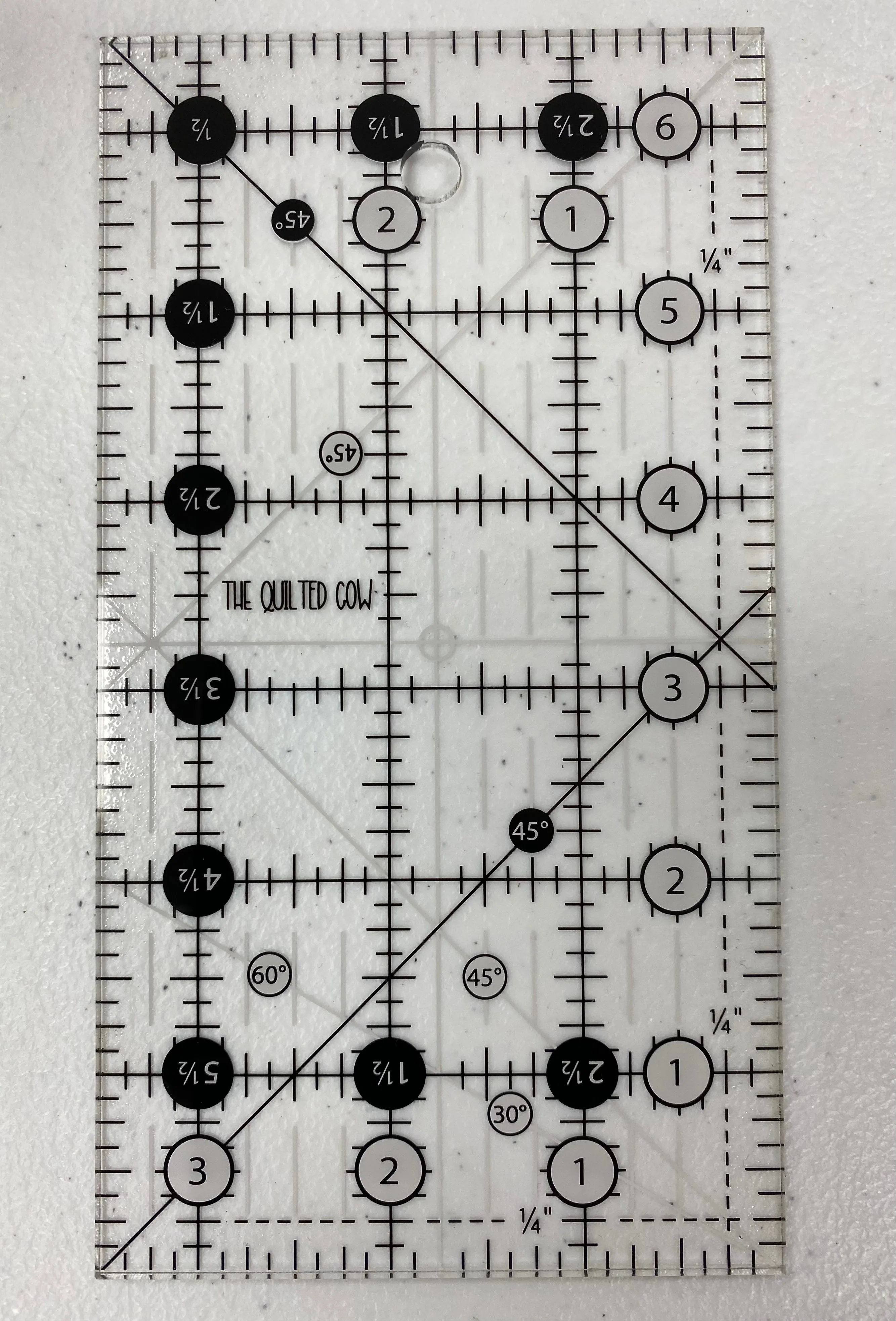 Quilted Cow Ruler 3 1/2" X 6 1/2"
