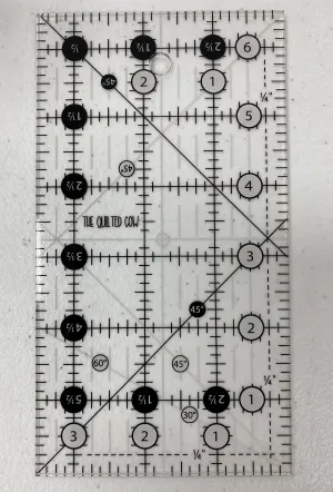 Quilted Cow Ruler 3 1/2" X 6 1/2"