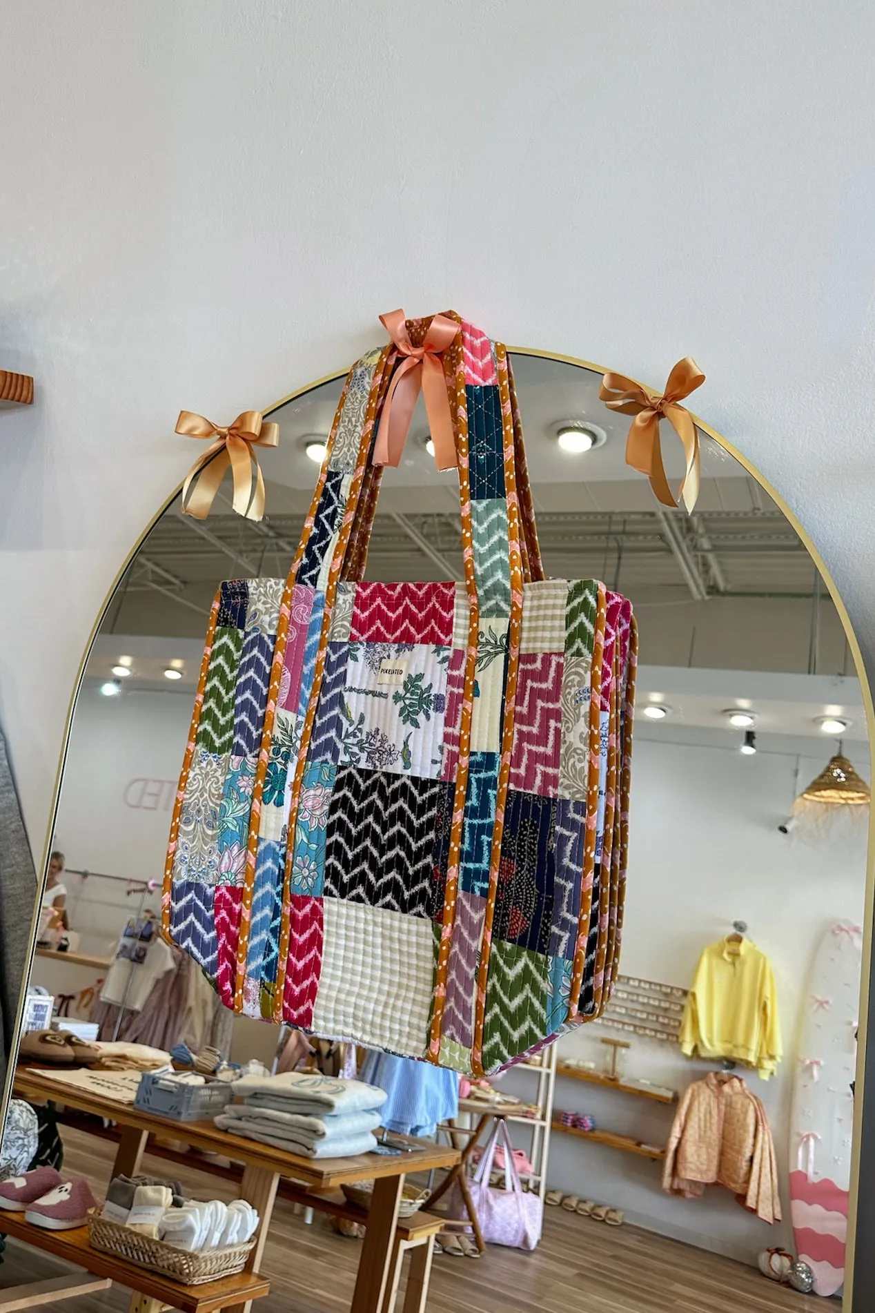 Quilted Reversible Tote Bag By Pixelated