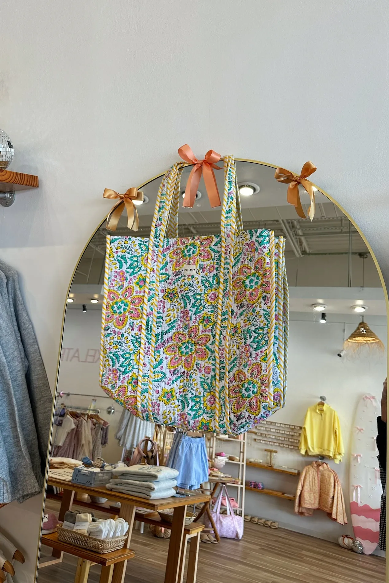 Quilted Reversible Tote Bag By Pixelated