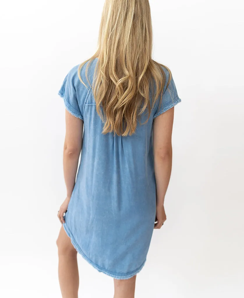 Robbie Dress | Stone Wash