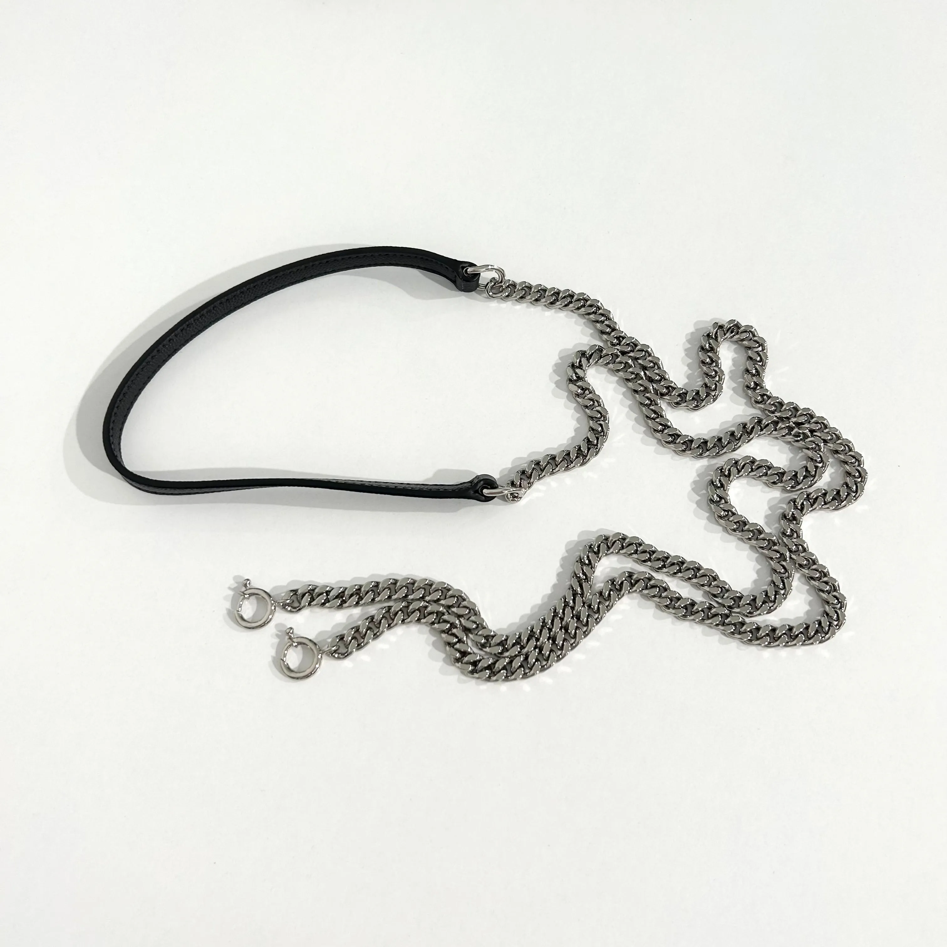 Saint Laurent Black & White Wallet on Chain