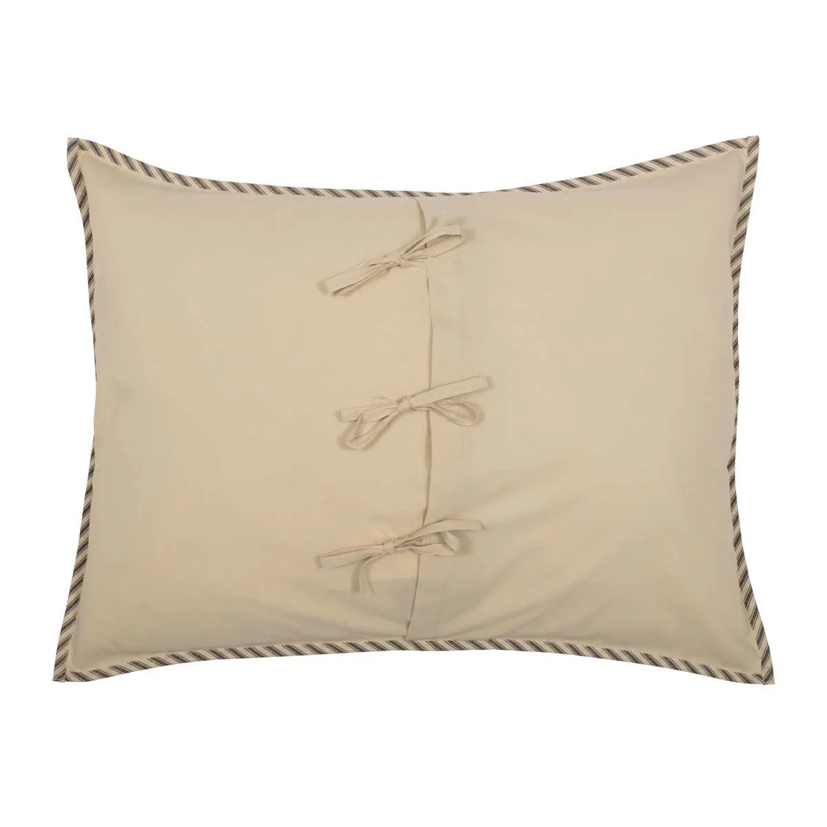 Sawyer Mill Charcoal Ticking Stripe Standard Sham 21x27