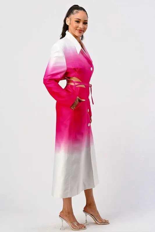 Seasons Best Pink Spring Trench Coat
