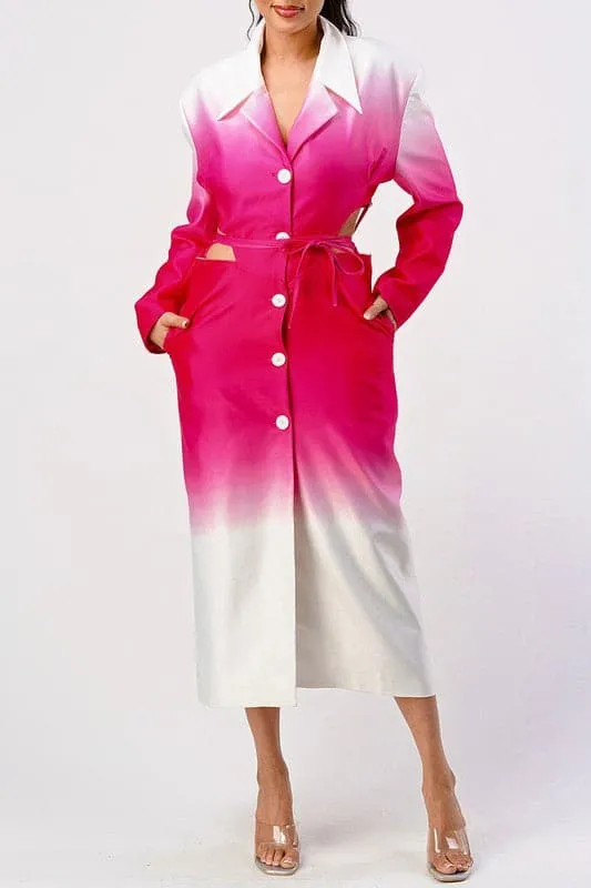Seasons Best Pink Spring Trench Coat