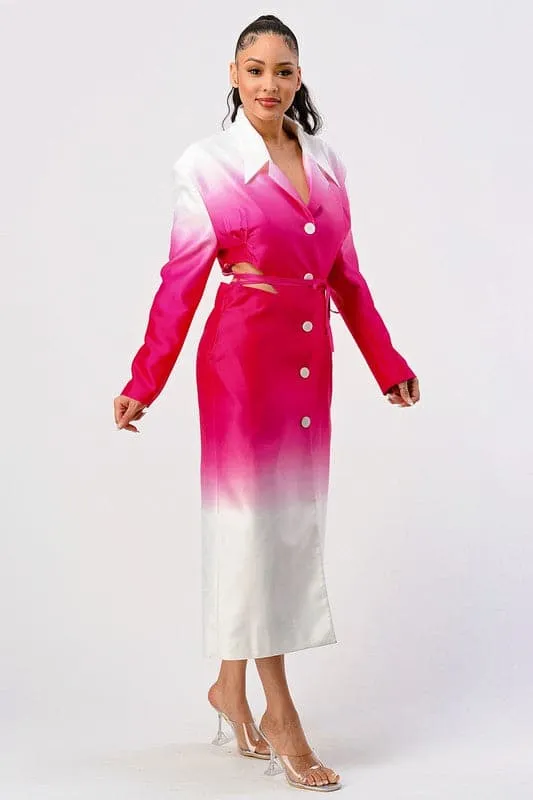 Seasons Best Pink Spring Trench Coat