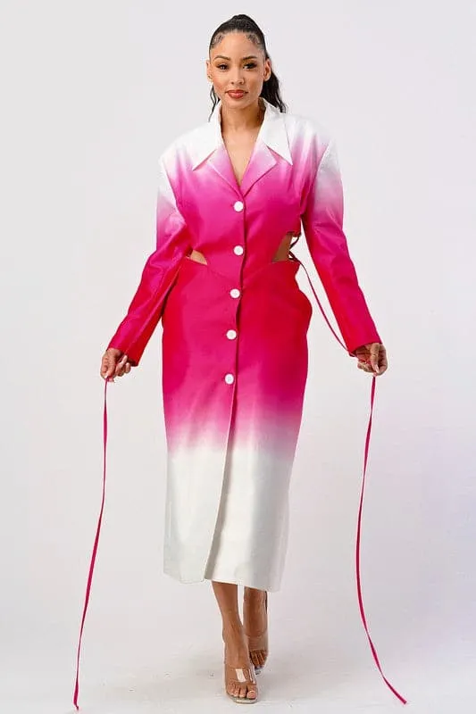 Seasons Best Pink Spring Trench Coat