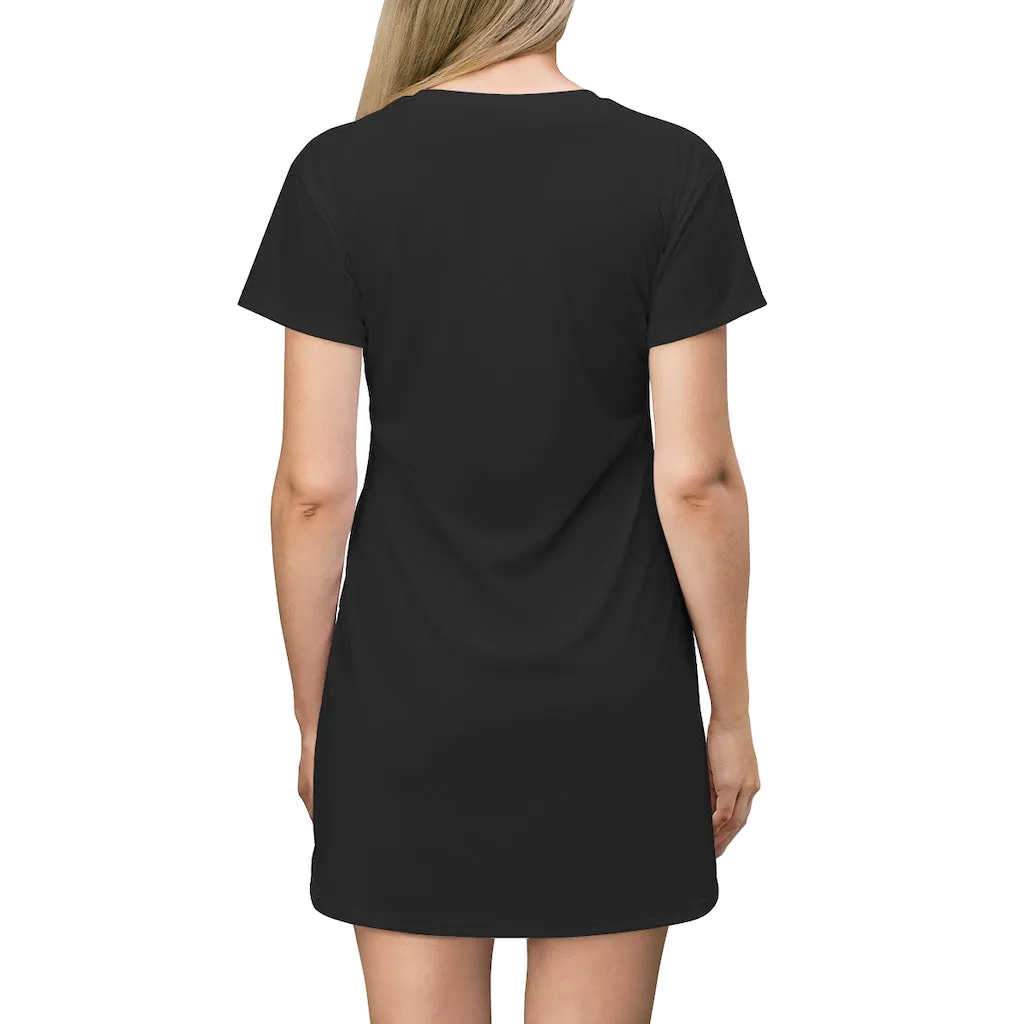 Shark All Over Print T-Shirt Dress