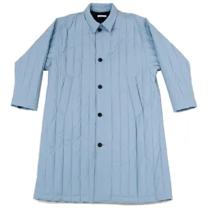 Shelby Trench Coat - Slate Blue (Recycled Nylon)