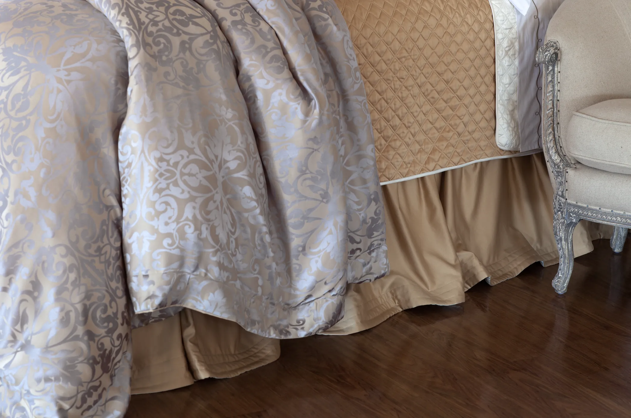 Silk & Sensibility Ivory and Ecru Quilted Coverlet Set