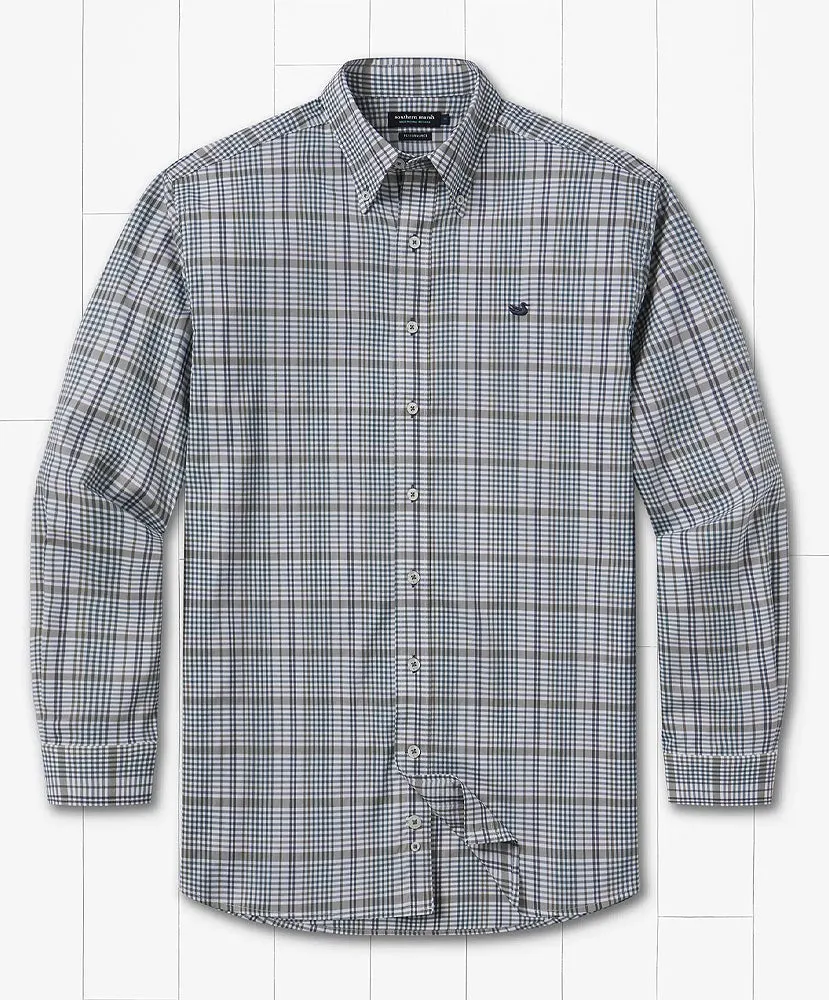 Southern Marsh - Shores Windowpane Performance Dress Shirt