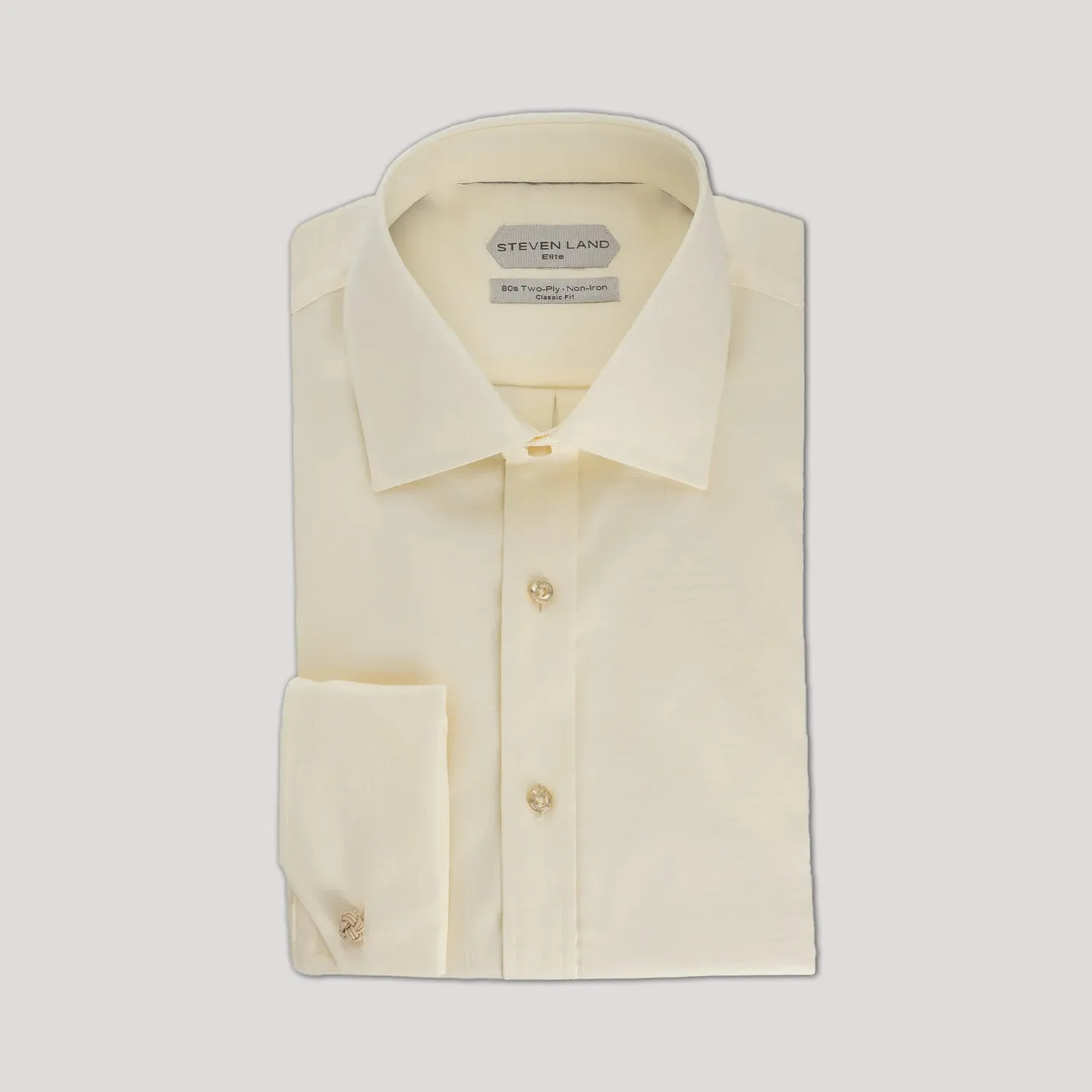 The Romeo Dress Shirt | Elite Collection | Double Woven Cotton | French Cuff | Cream