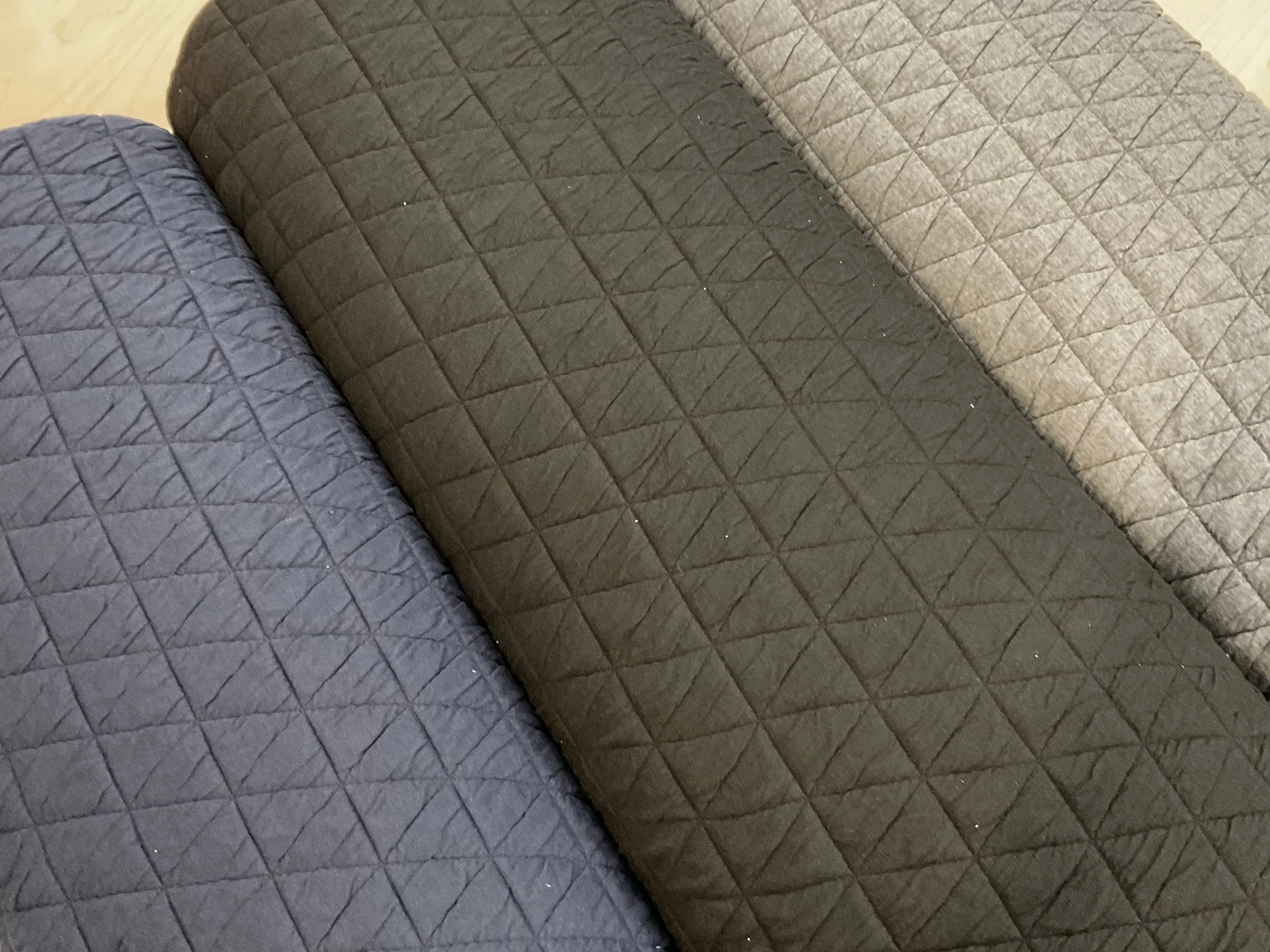 Triangle Quilted Knitted Fabric