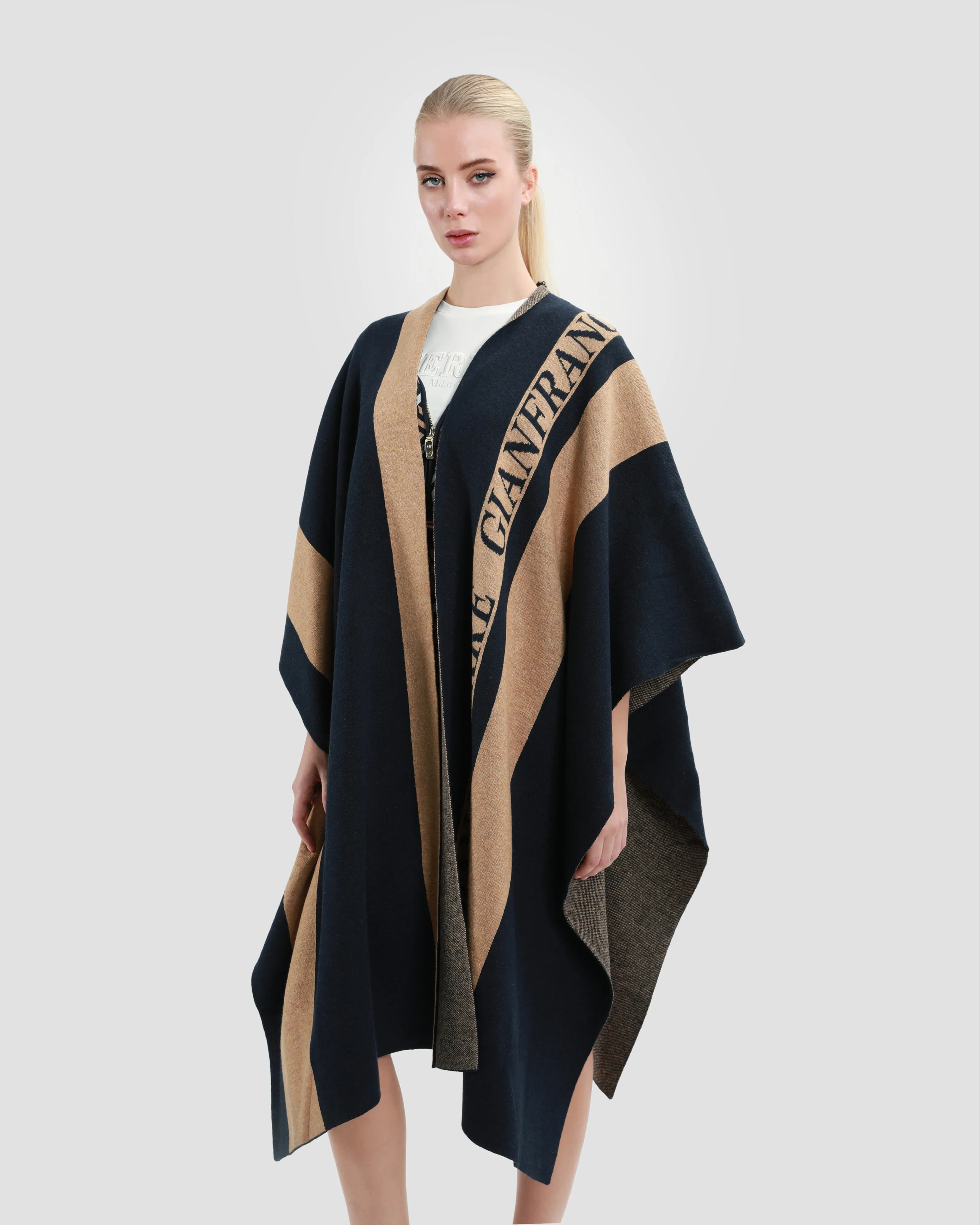 Two-Tone Poncho