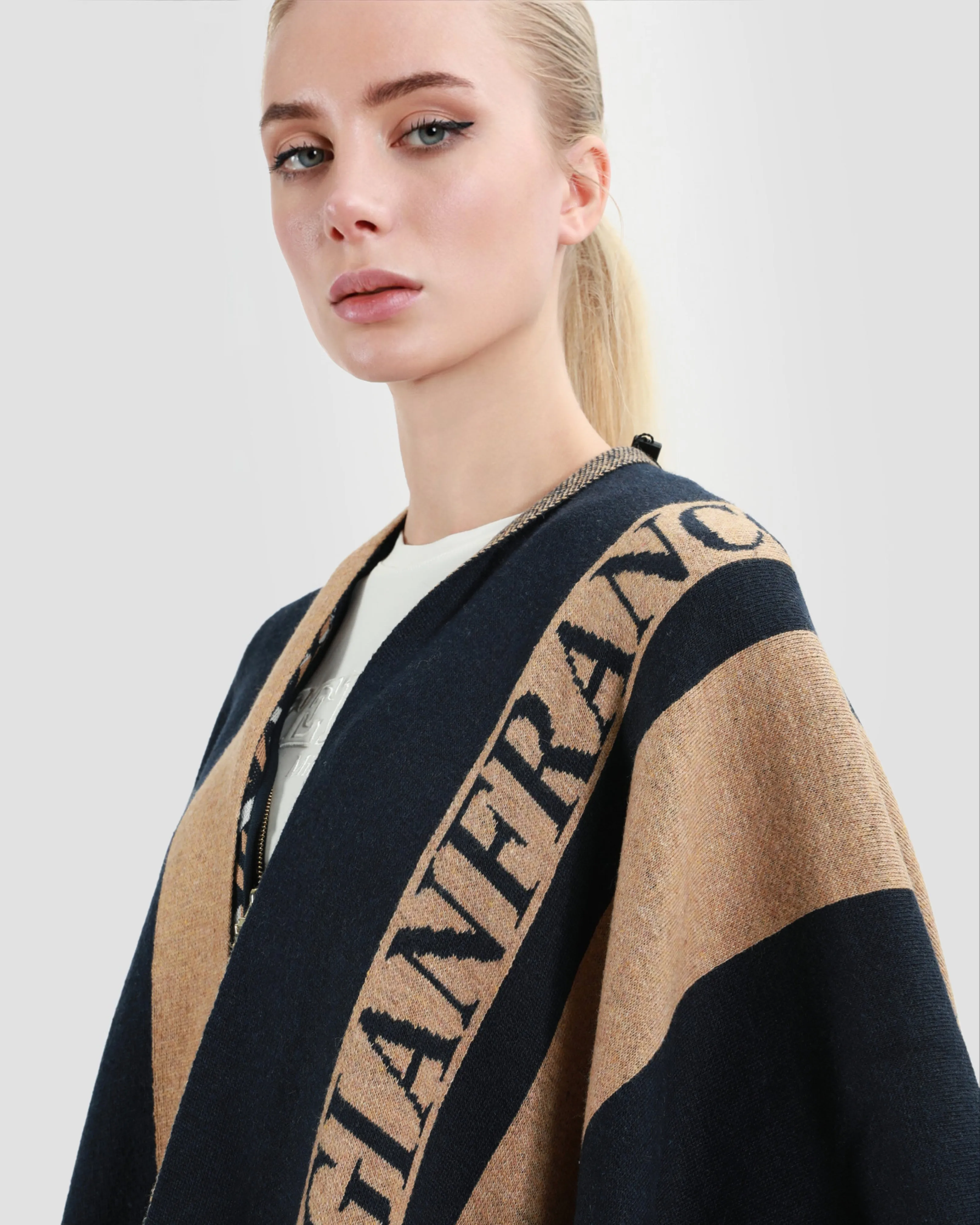 Two-Tone Poncho