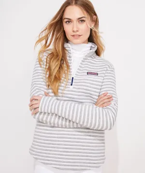 Vineyard Vines Ottoman Stripe Relaxed Shep Shirt Grey/White