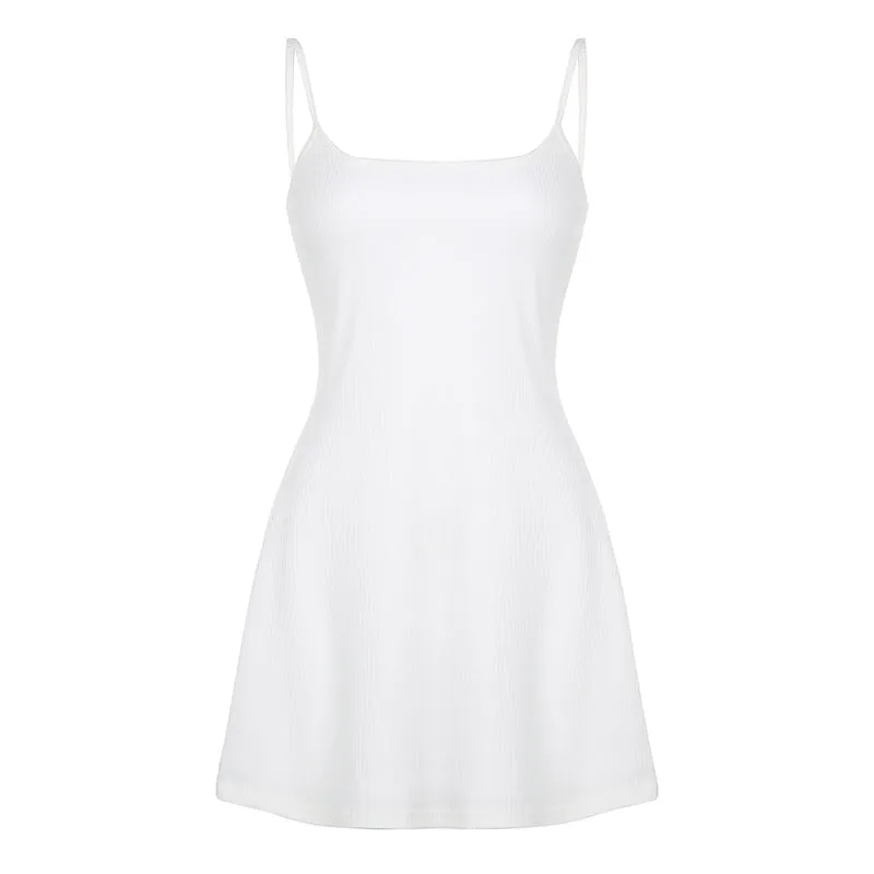 White Slip Dress   KF2357