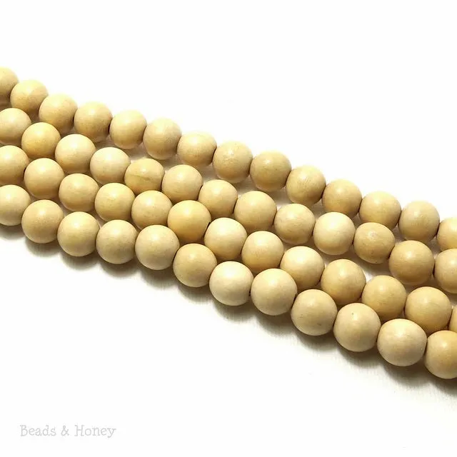 Whitewood Round 12mm (16-Inch Strand)