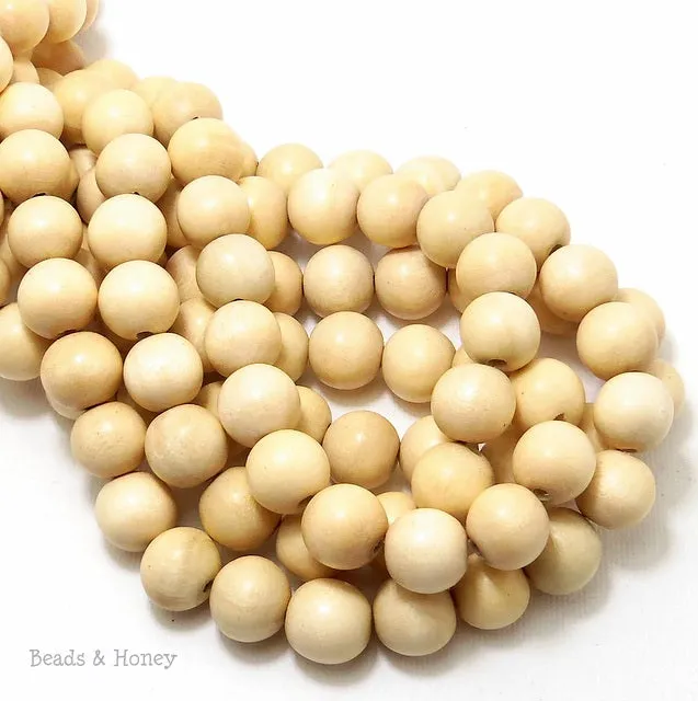 Whitewood Round 12mm (16-Inch Strand)