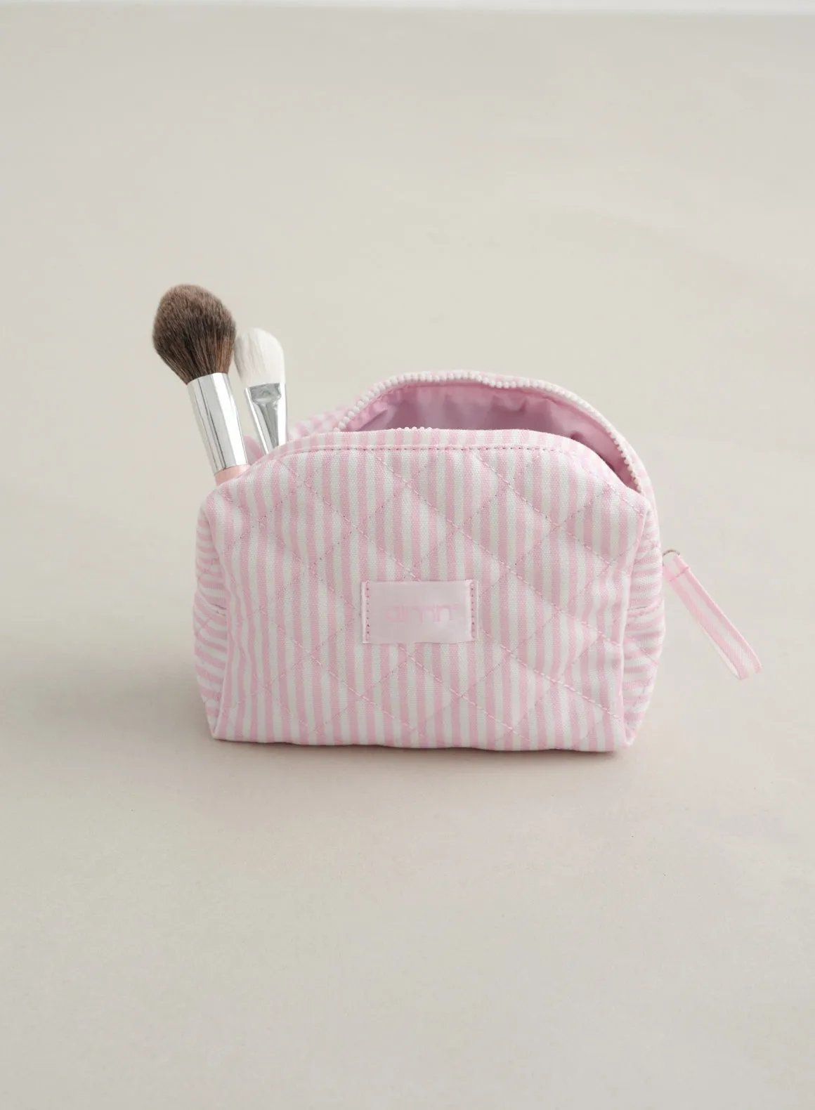 Winter Bloom Stripe Make-up Bag