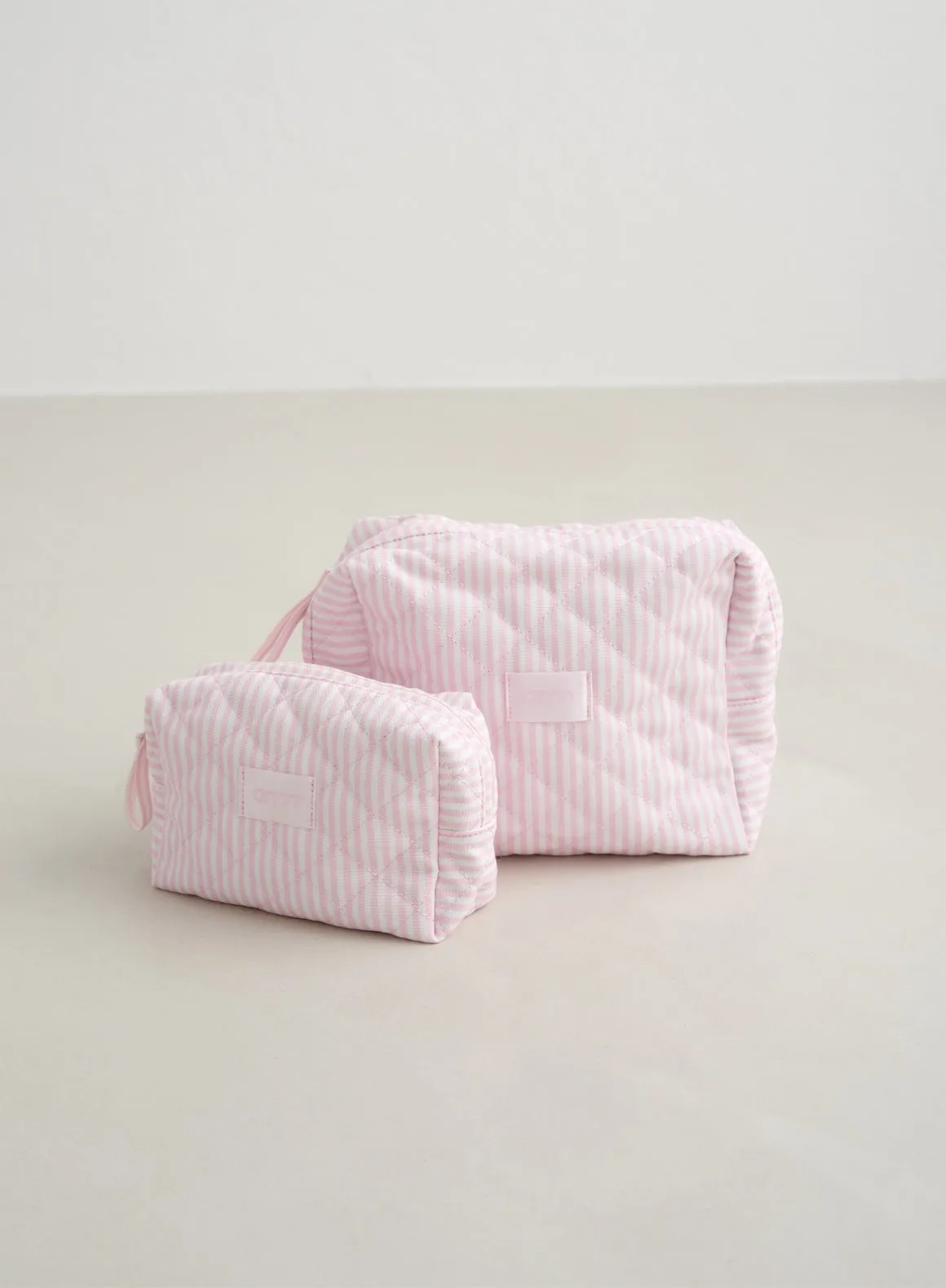 Winter Bloom Stripe Make-up Bag