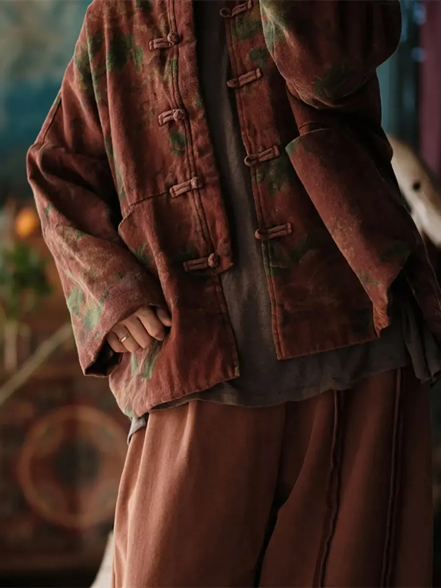 Women Stand Collar Cotton Coat