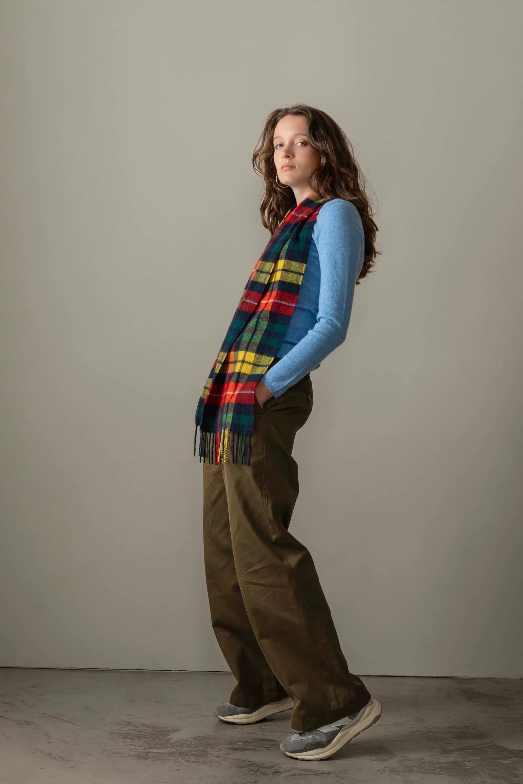 Women's Cashmere Crew Neck Jumper - Glacier