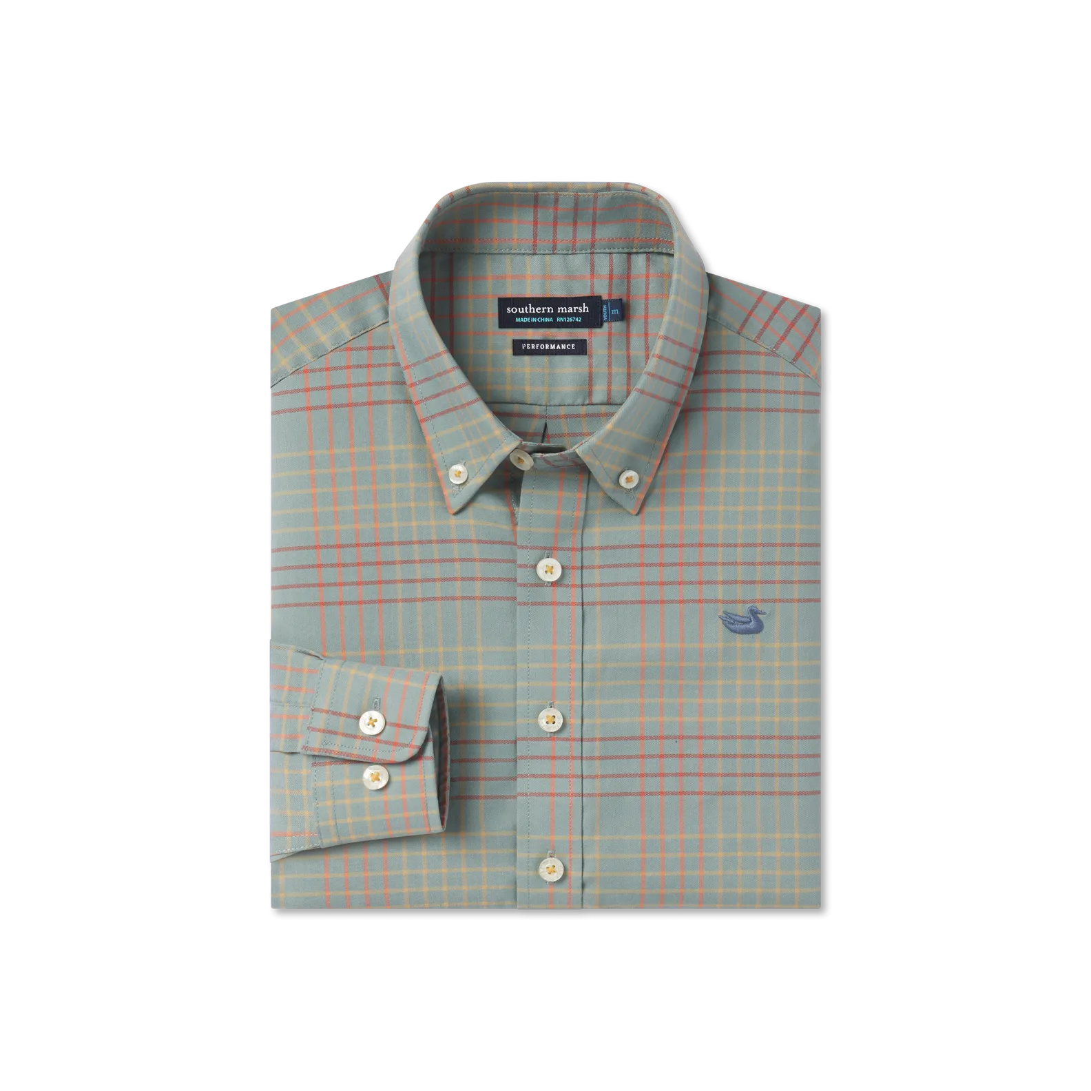 Youth Winfield Grid Performance Dress Shirt
