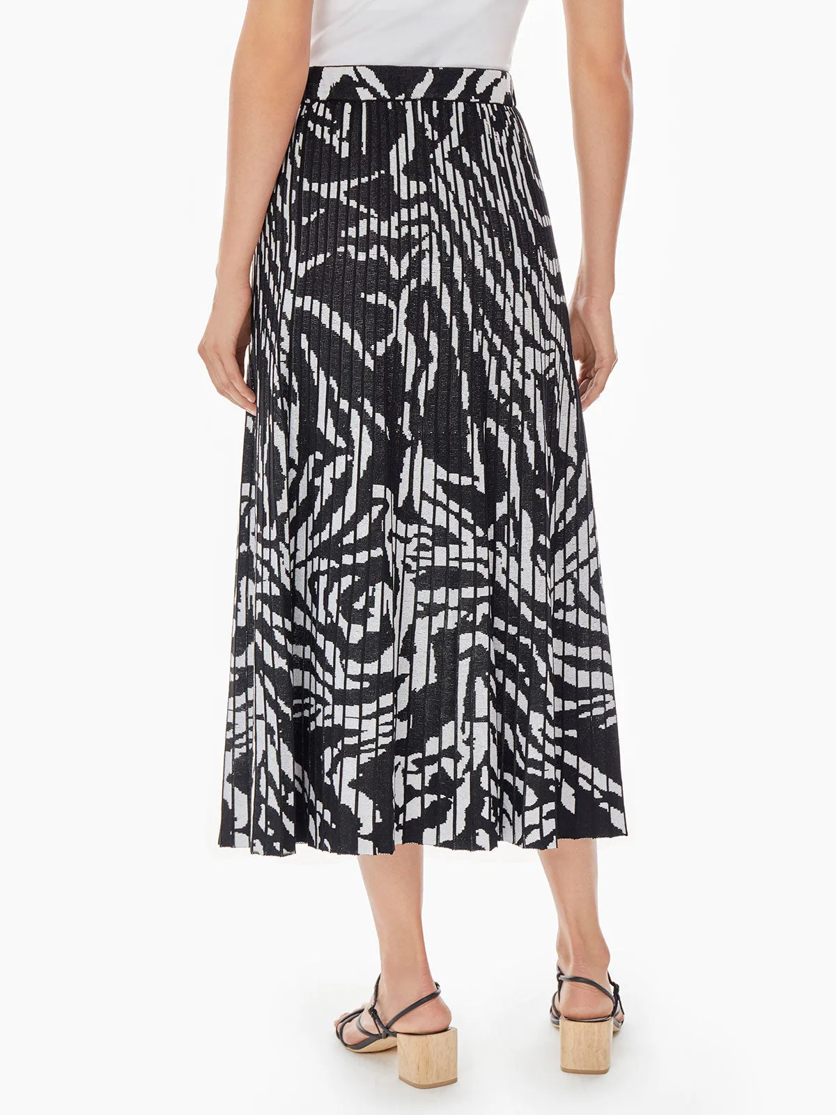 Zebra Swirl Soft Knit Skirt